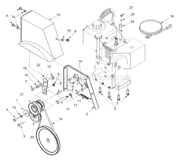 Page A Diagram and Parts List for 31AE993J401 2004 Yard Man Snow Blower